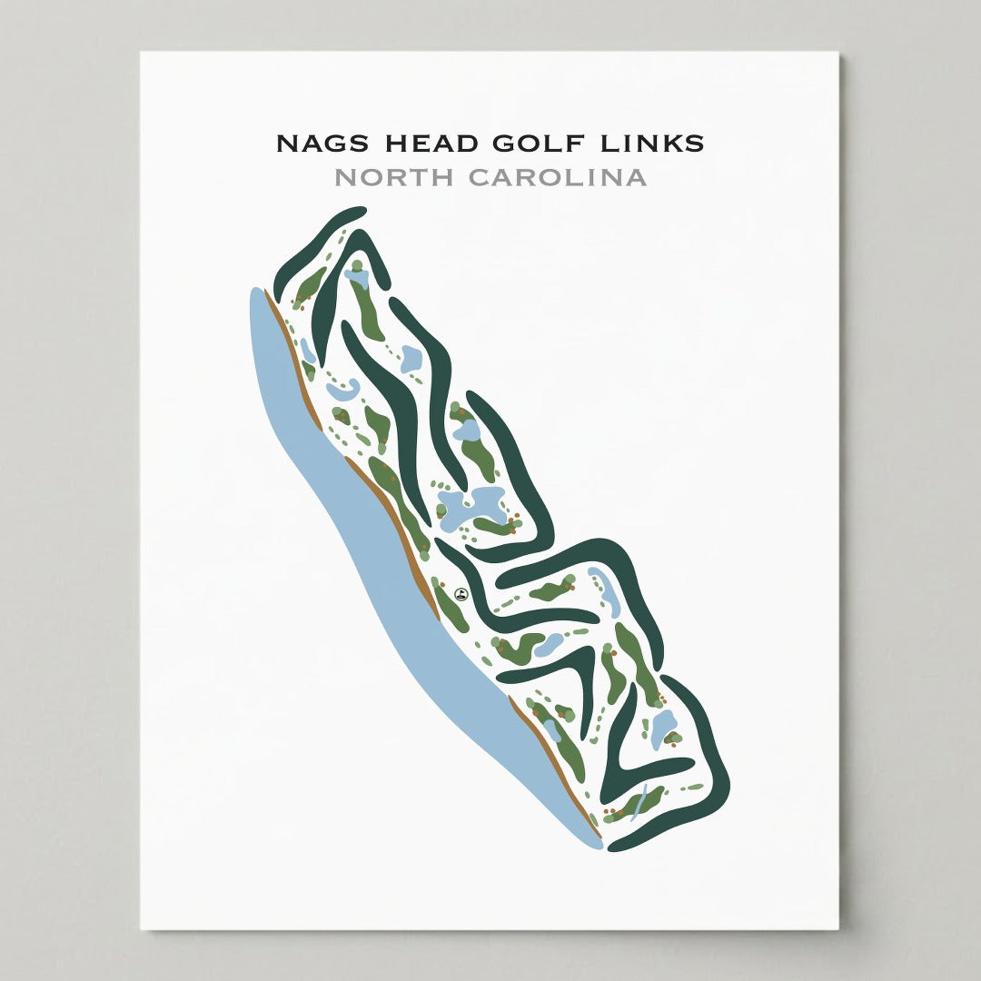 Nags Head Golf Links, North Carolina - Printed Golf Courses