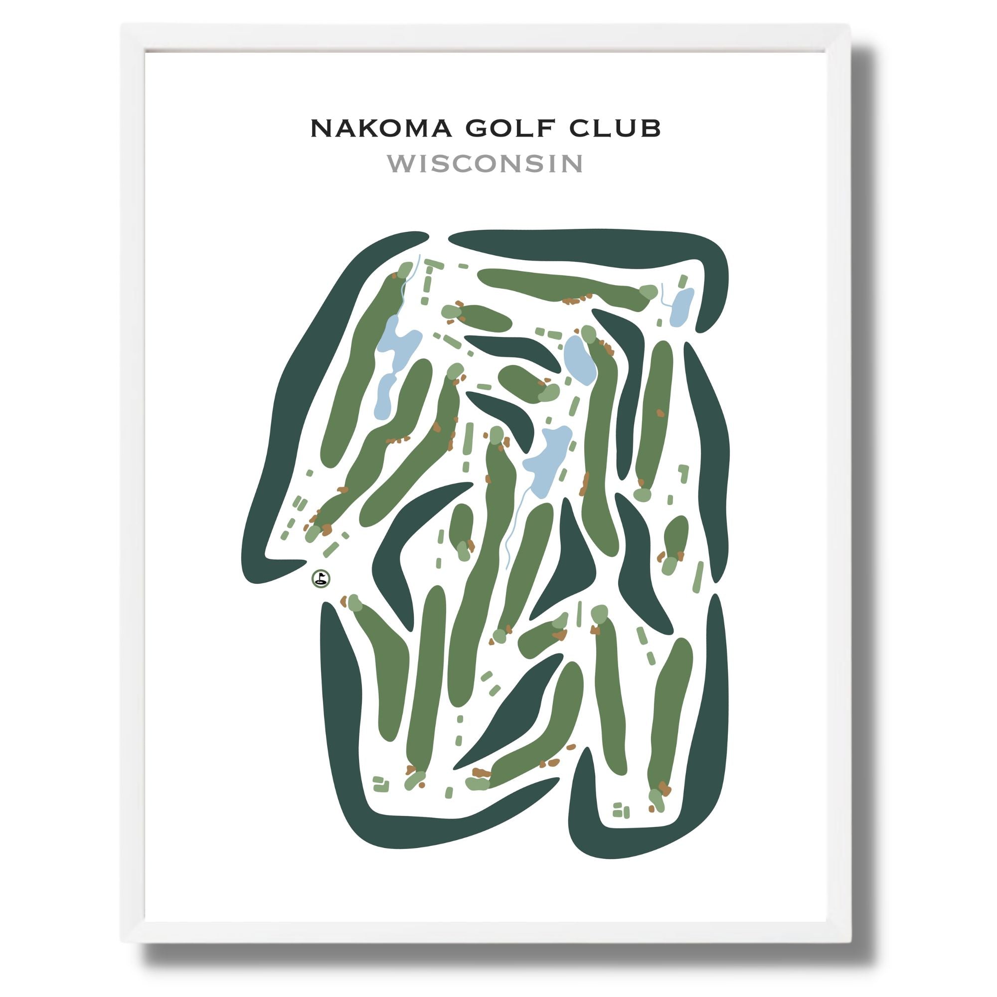 Nakoma Golf Club, Wisconsin - Printed Golf Courses