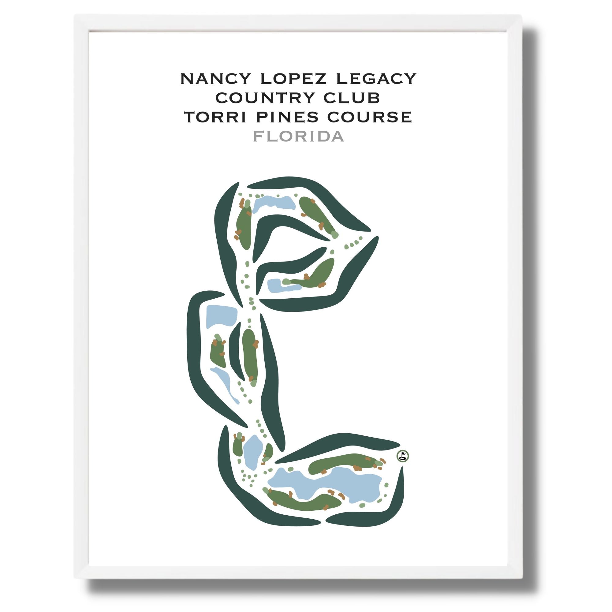 Nancy Lopez Legacy Country Club - Torri Pines Course, Florida - Printed Golf Courses