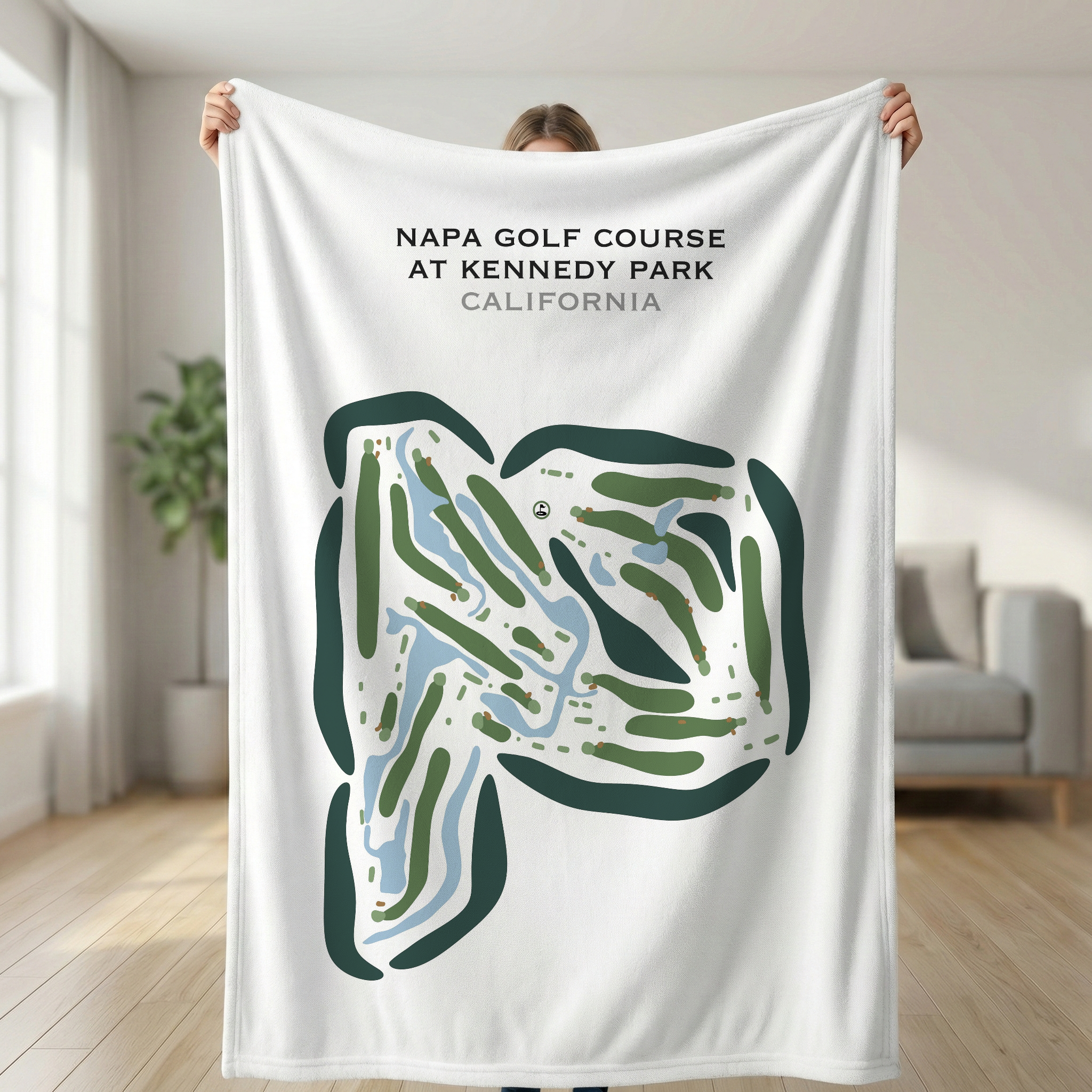 Napa Golf Course at Kennedy Park, California - Printed Golf Courses