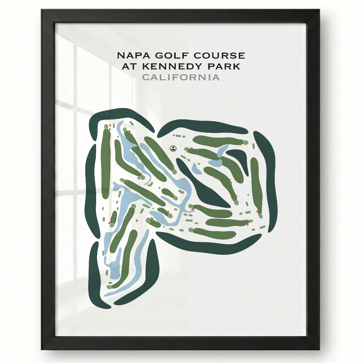 Napa Golf Course at Kennedy Park, California - Printed Golf Courses
