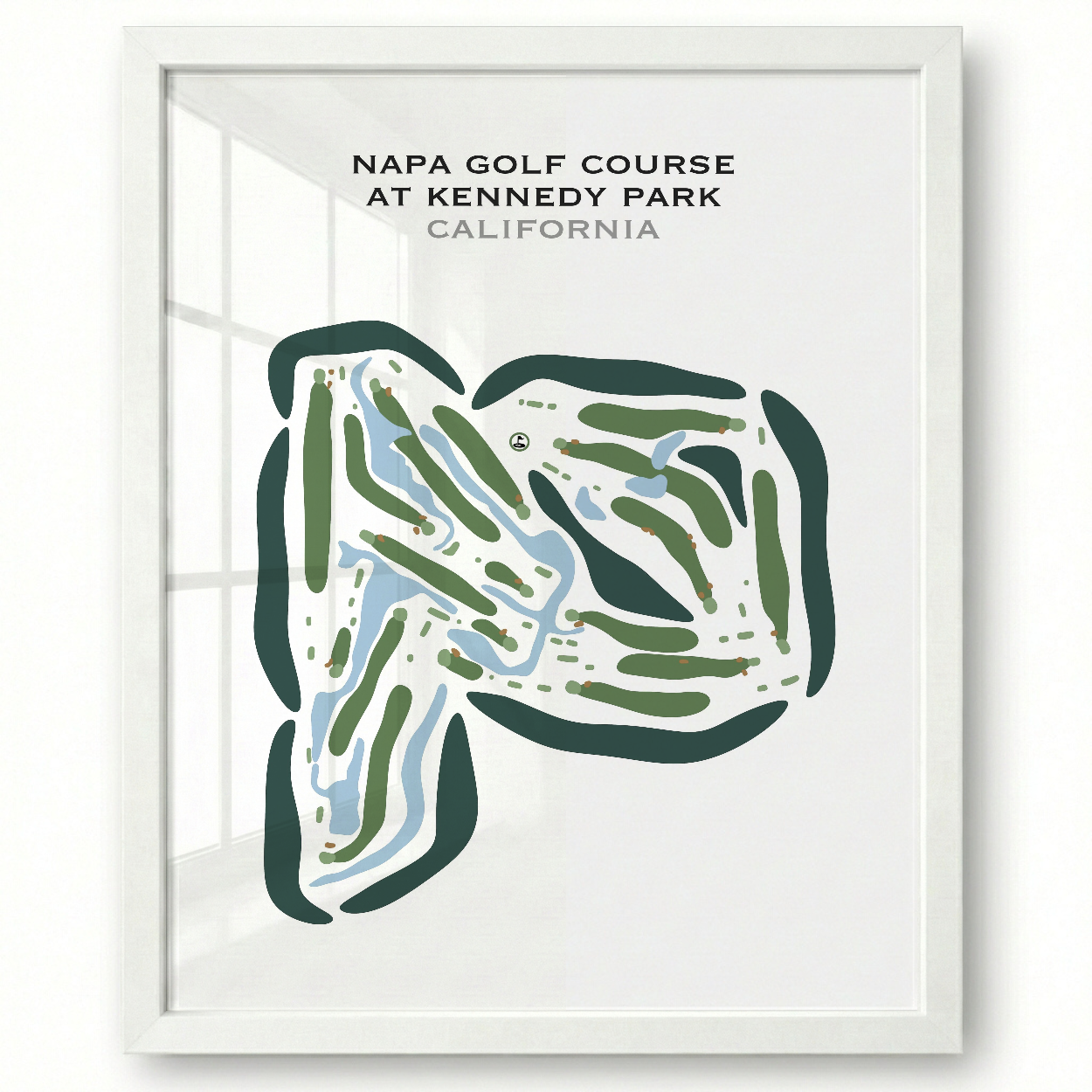 Napa Golf Course at Kennedy Park, California - Printed Golf Courses