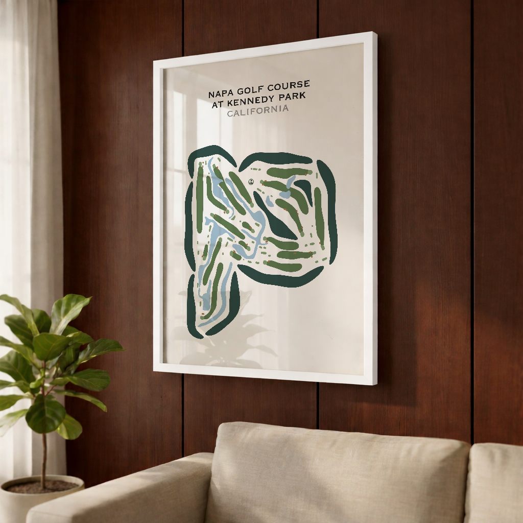 Napa Golf Course at Kennedy Park, California - Printed Golf Courses