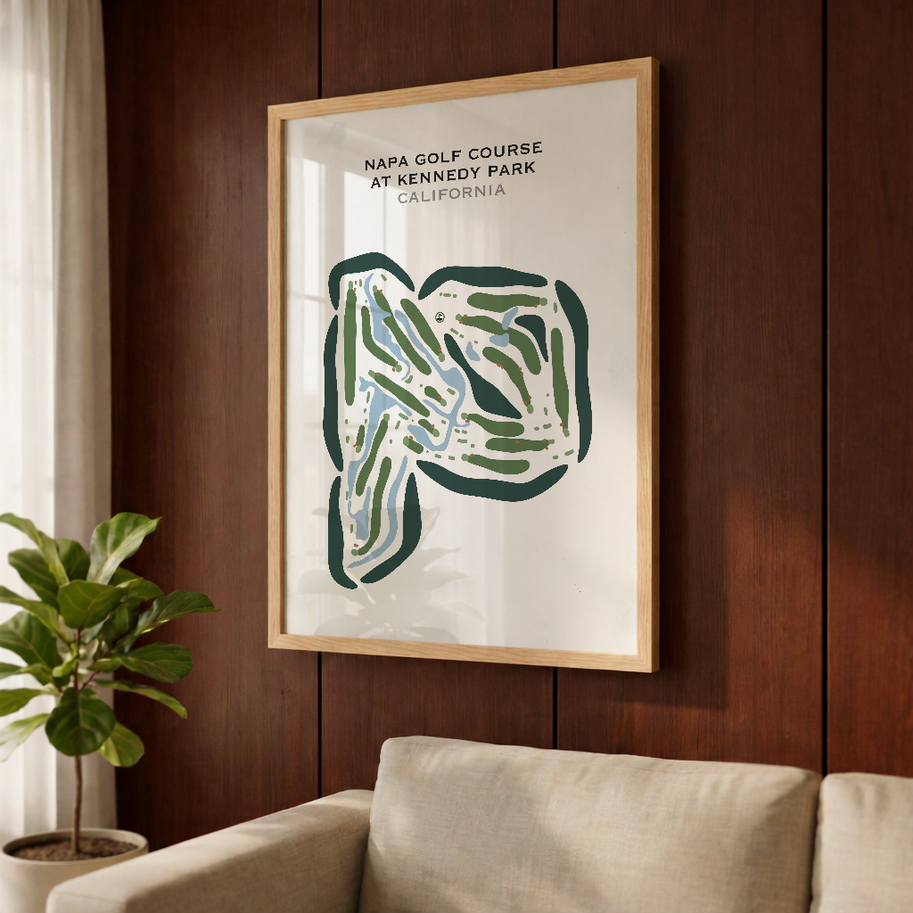 Napa Golf Course at Kennedy Park, California - Printed Golf Courses