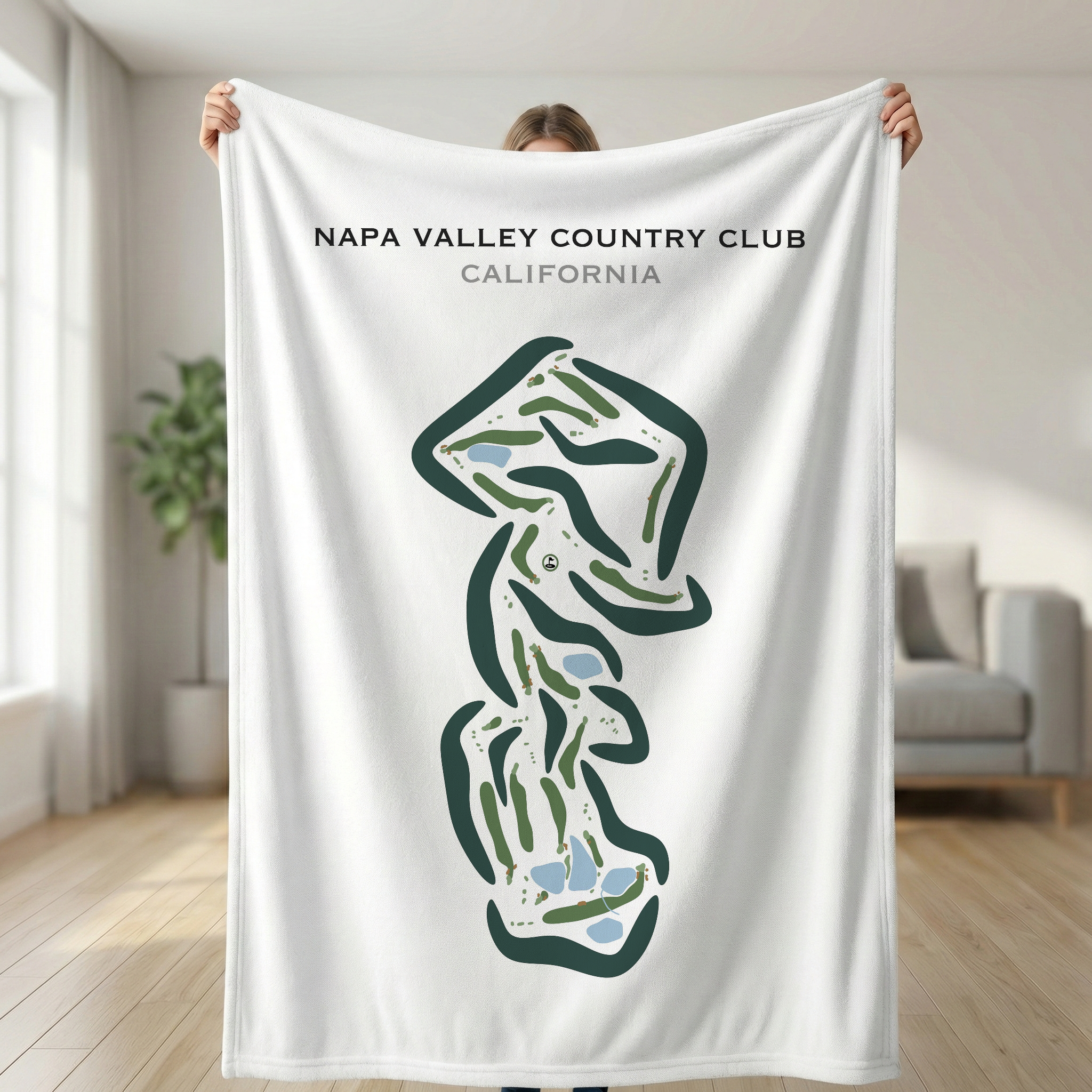 Napa Valley Country Club, California - Printed Golf Courses
