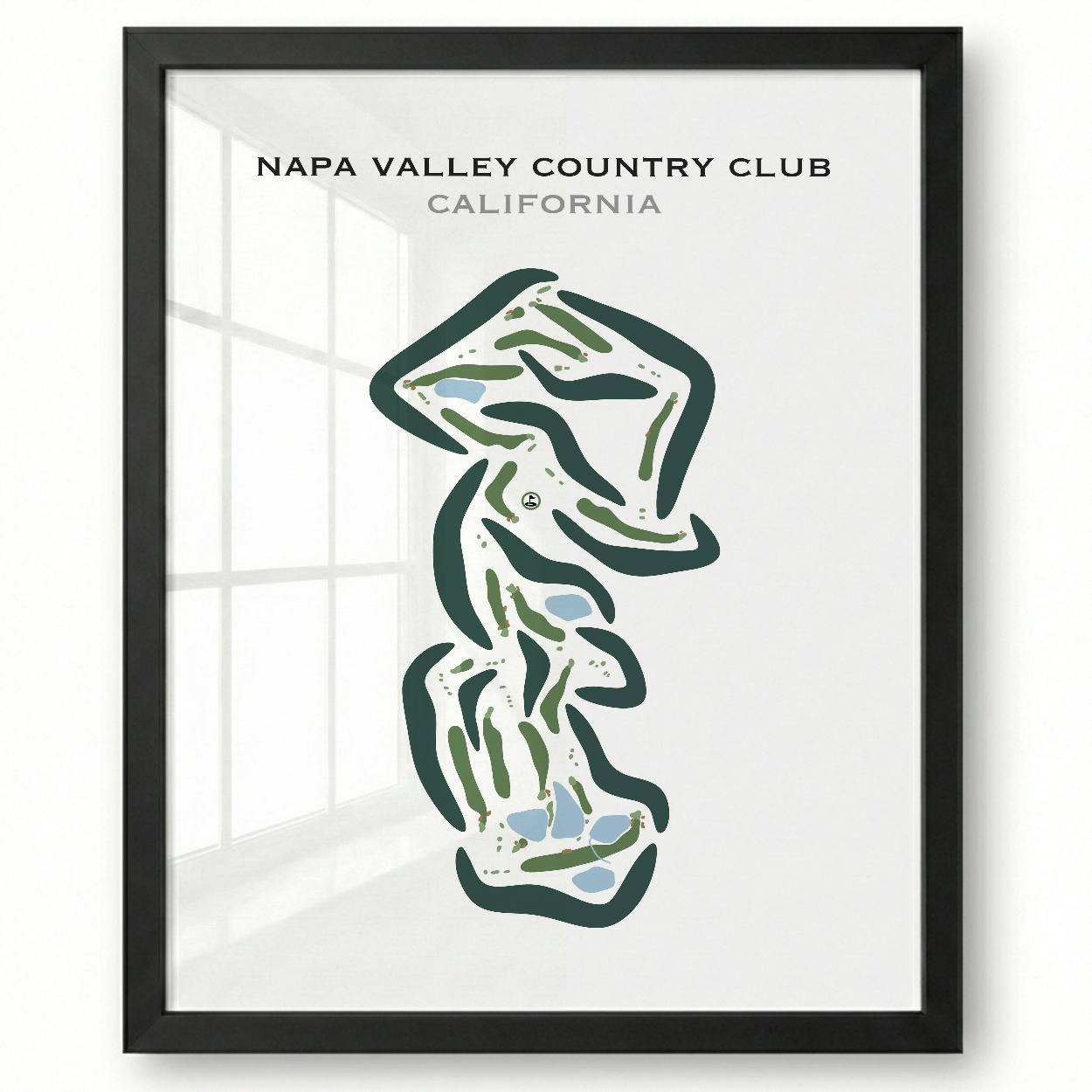 Napa Valley Country Club, California - Printed Golf Courses