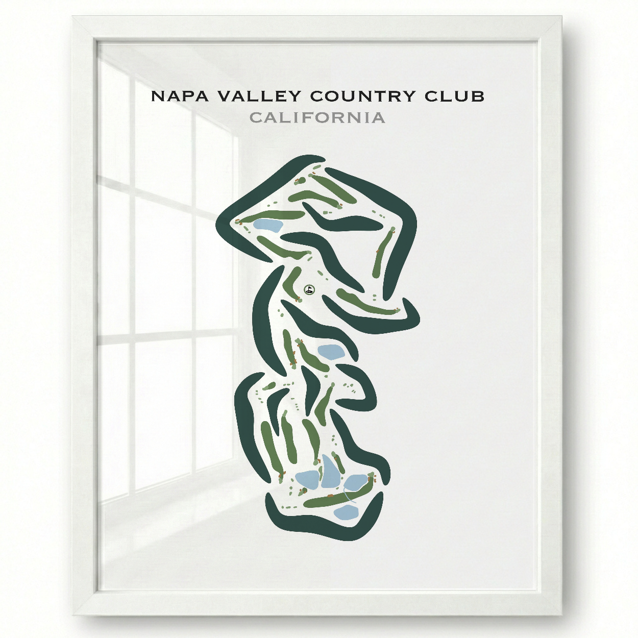 Napa Valley Country Club, California - Printed Golf Courses