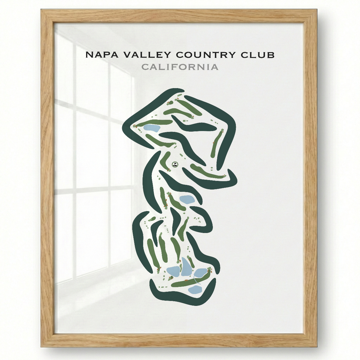 Napa Valley Country Club, California - Printed Golf Courses