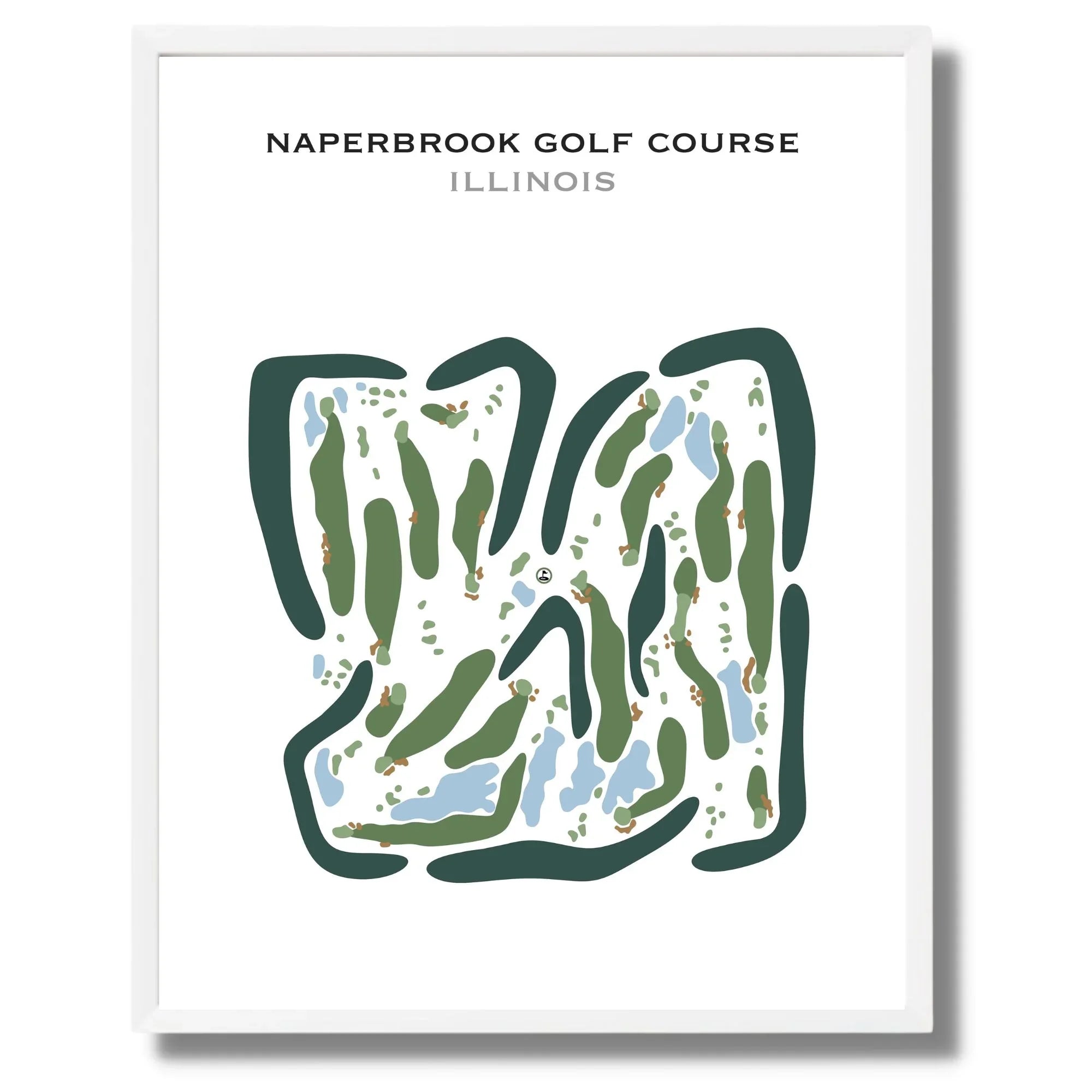 Naperbrook Golf Course, Illinois - Printed Golf Courses