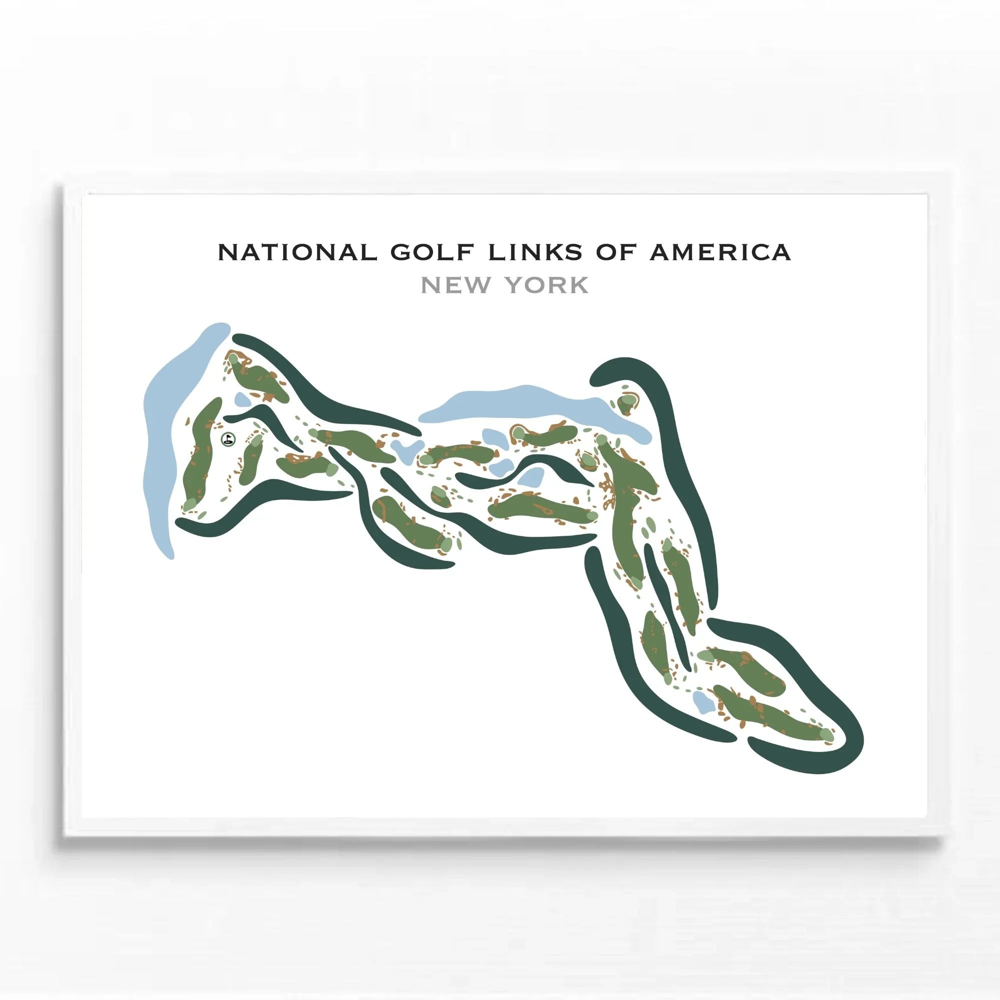 National Golf Links of America, New York - Printed Golf Courses