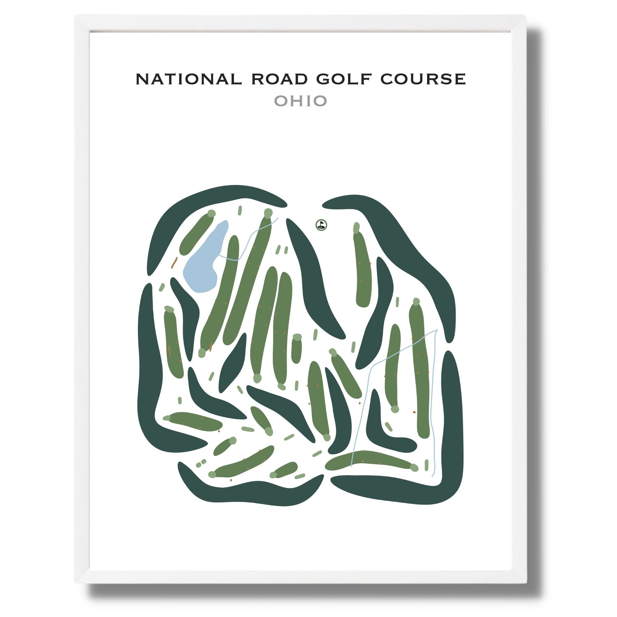 National Road Golf Course, Ohio - Printed Golf Courses