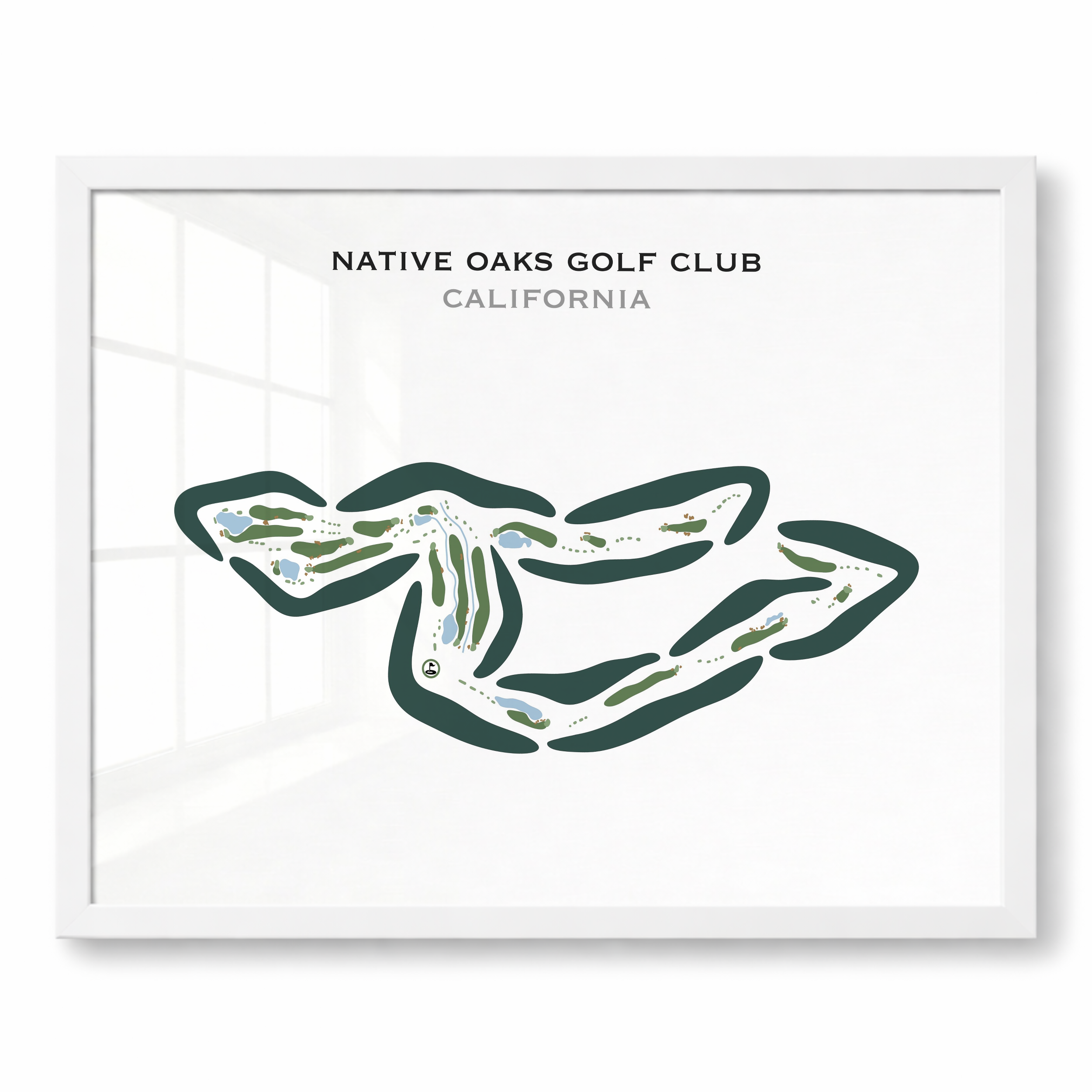Native Oaks Golf Club, California - Printed Golf Courses