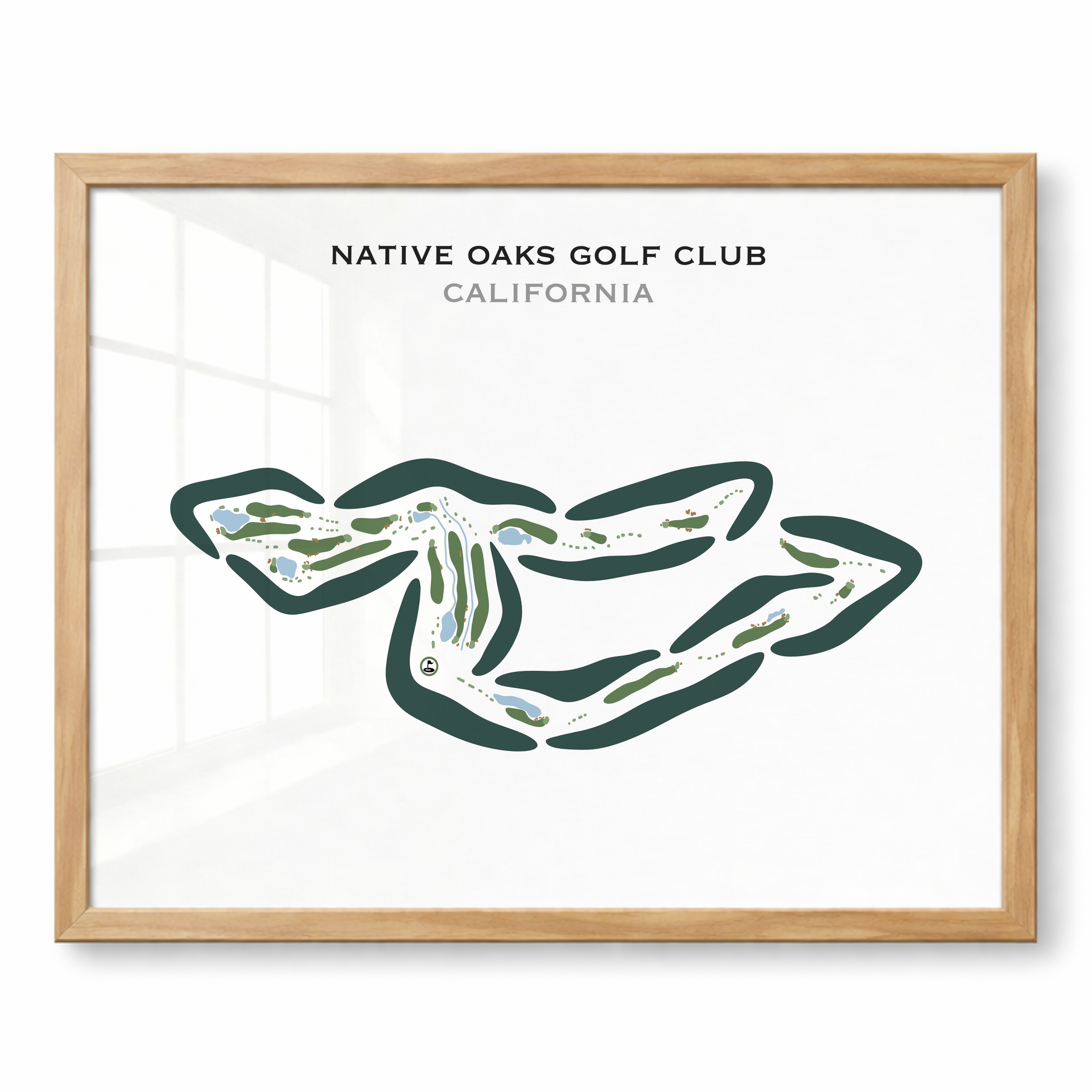 Native Oaks Golf Club, California - Printed Golf Courses