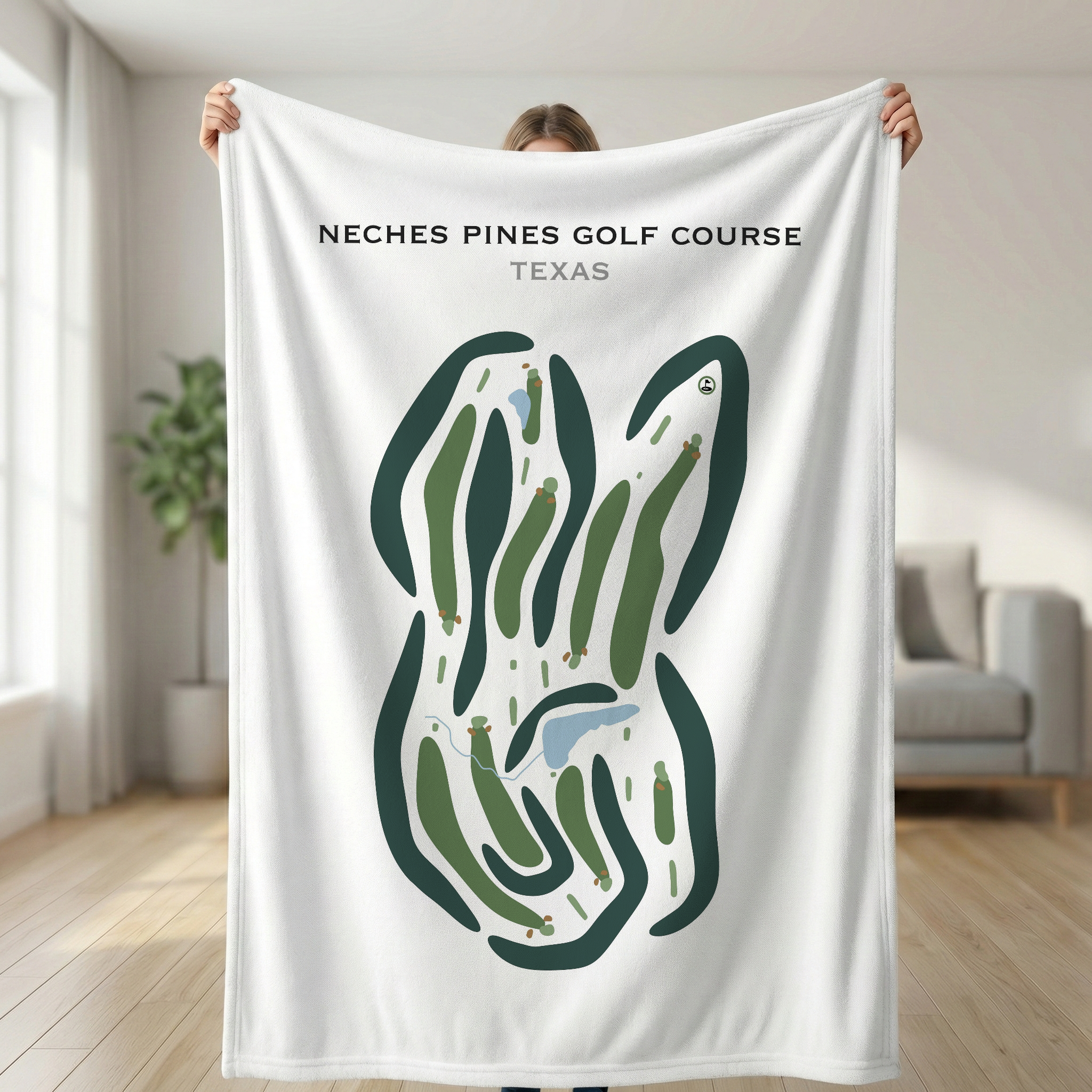 Neches Pines Golf Course, Texas - Printed Golf Courses