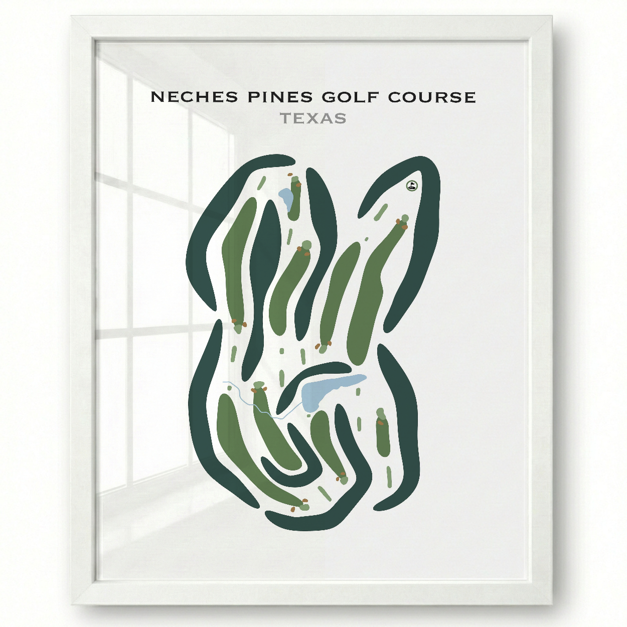 Neches Pines Golf Course, Texas - Printed Golf Courses