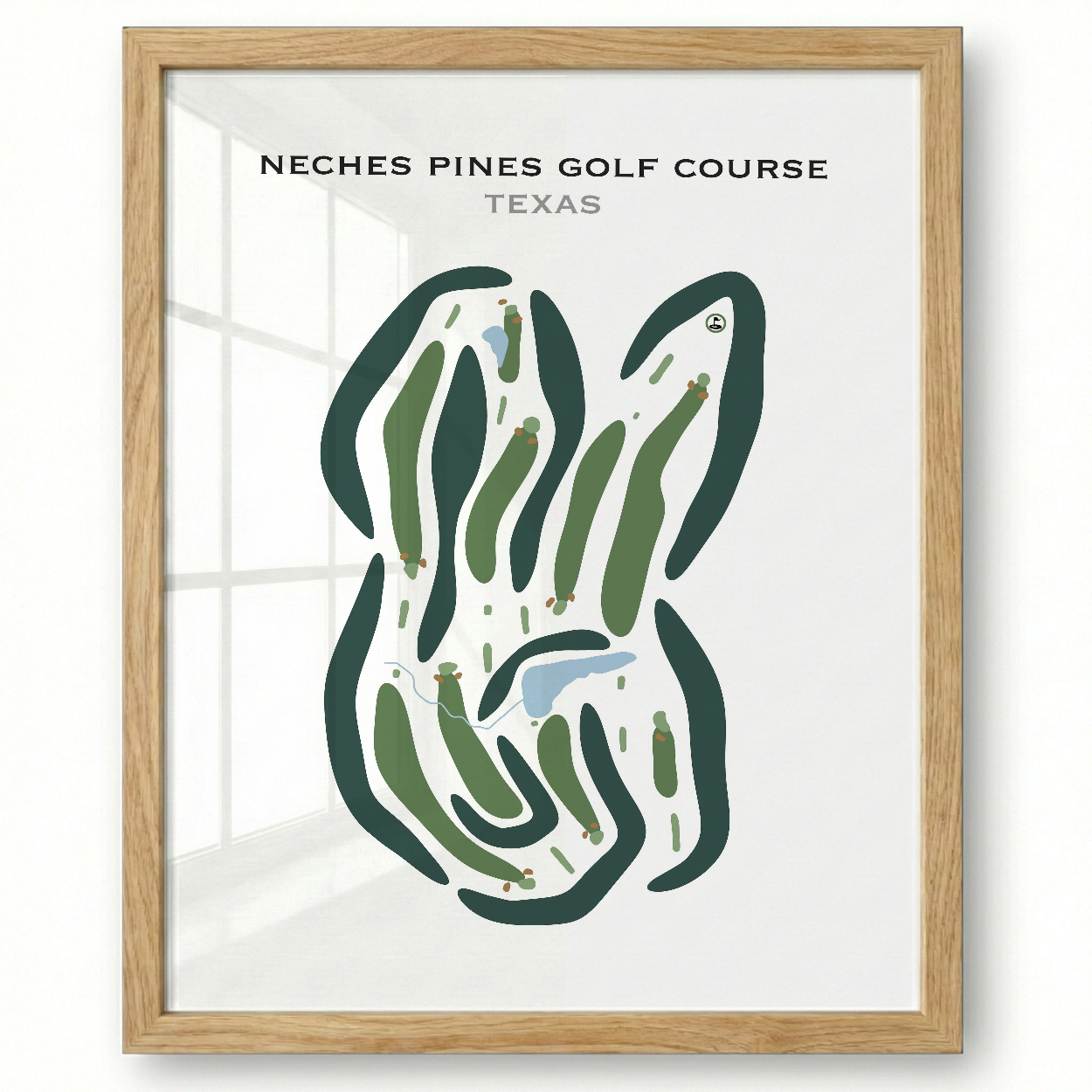 Neches Pines Golf Course, Texas - Printed Golf Courses