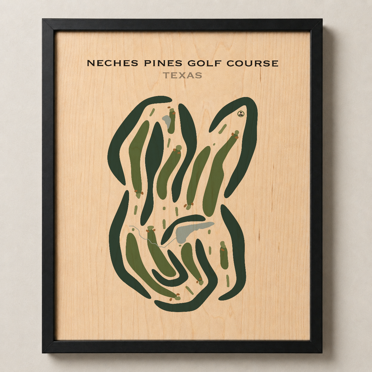 Neches Pines Golf Course, Texas - Printed Golf Courses