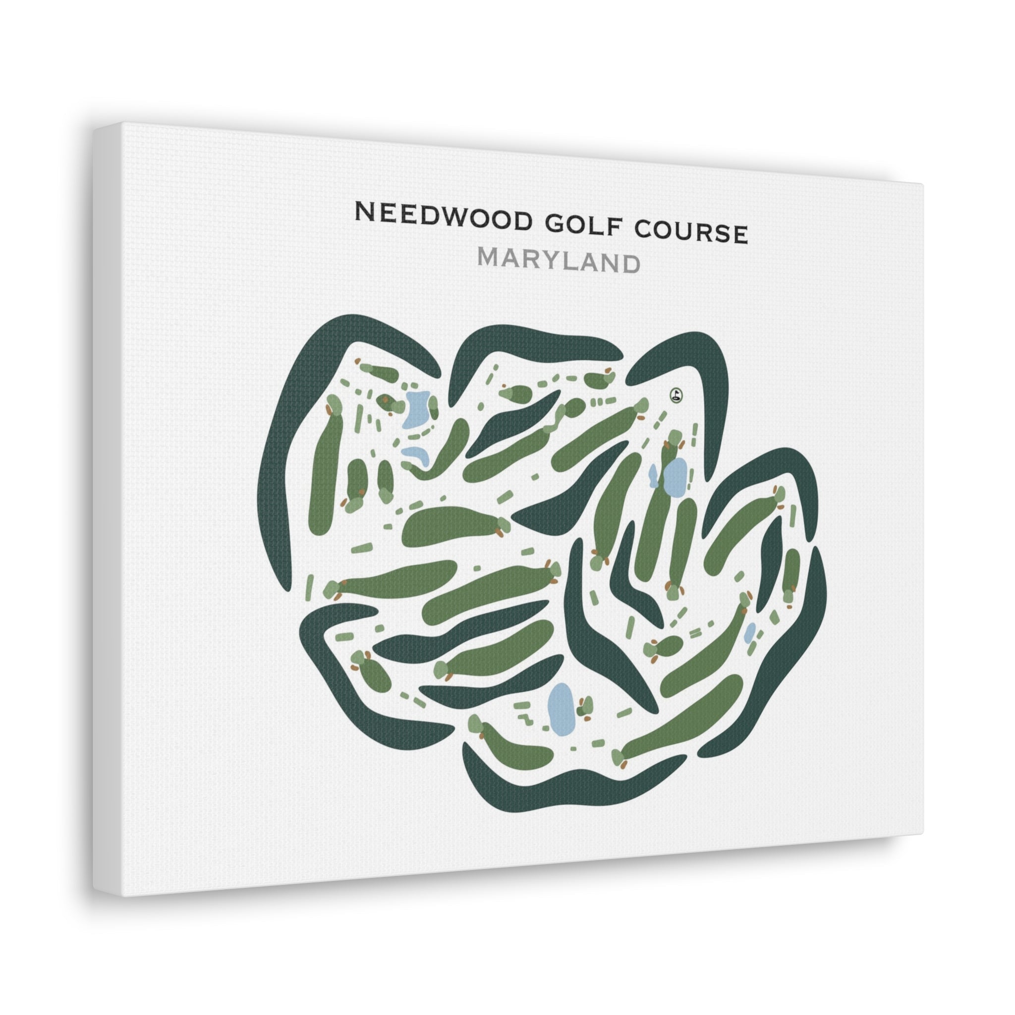 Needwood Golf Course, Derwood, Maryland - Printed Golf Courses