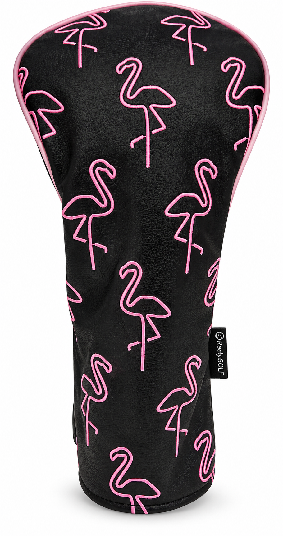 Neon Flamingo Embroidered Headcover by ReadyGOLF - Driver