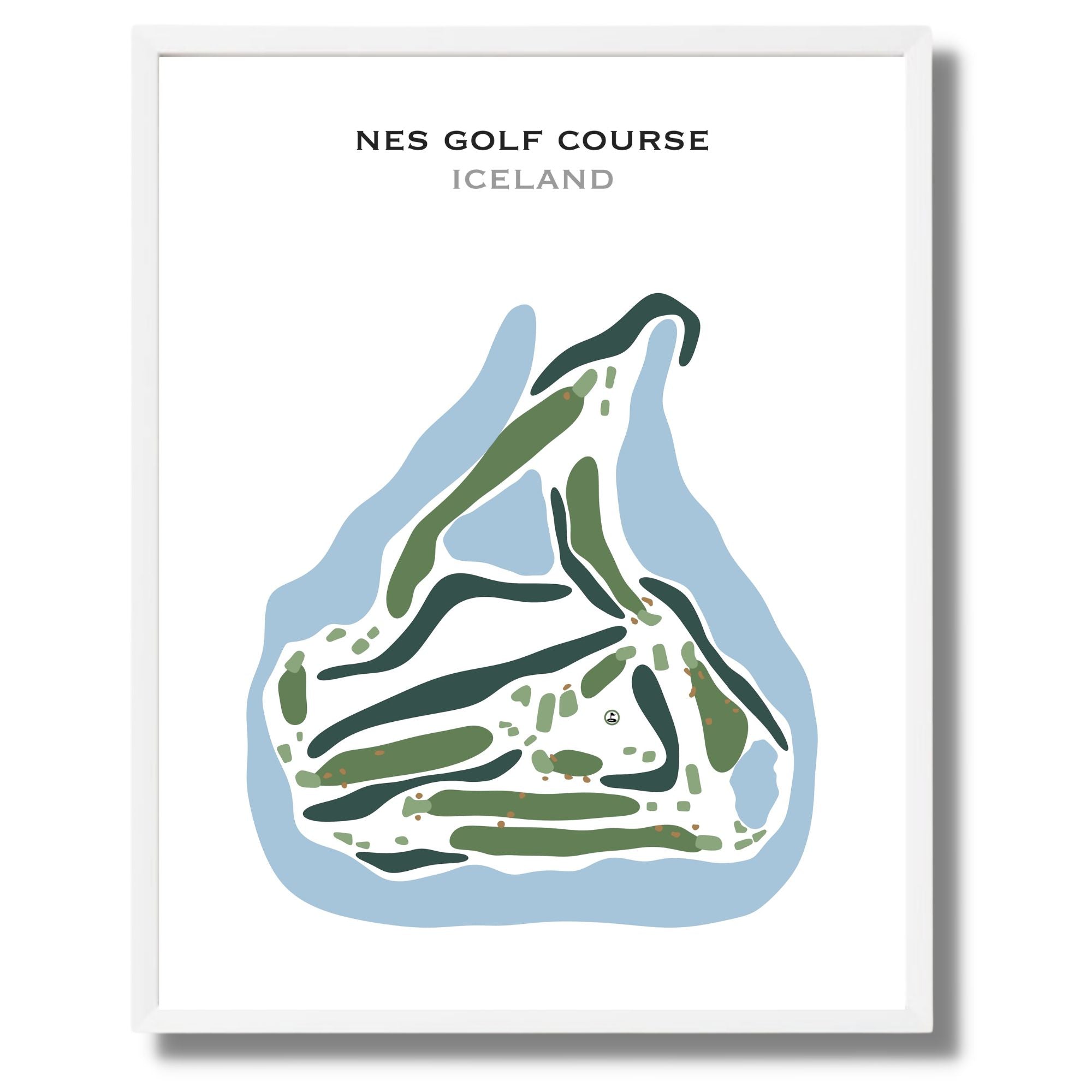 Nes Golf Course, Iceland - Printed Golf Courses