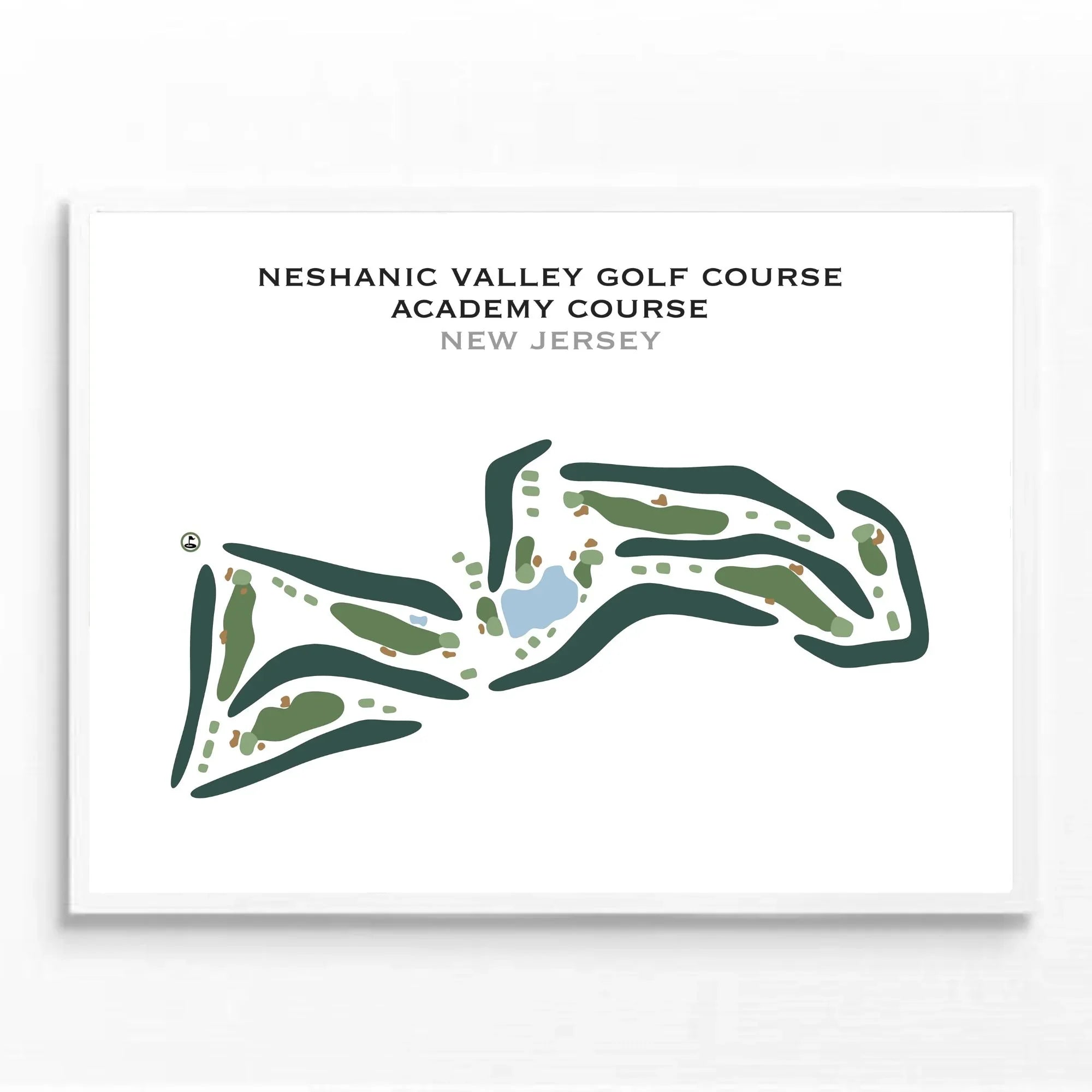 Neshanic Valley Golf Course, Academy Course, New Jersey - Printed Golf Course