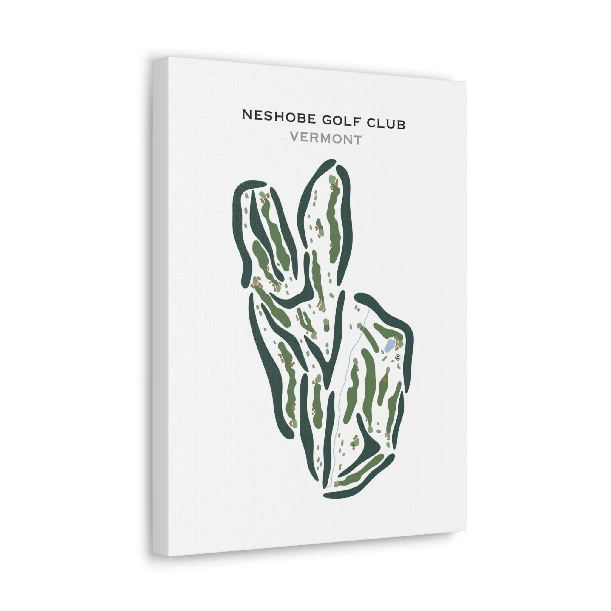 Neshobe Golf Club, Vermont - Printed Golf Course