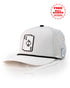 Ace/King White - Perforated Rope Hat