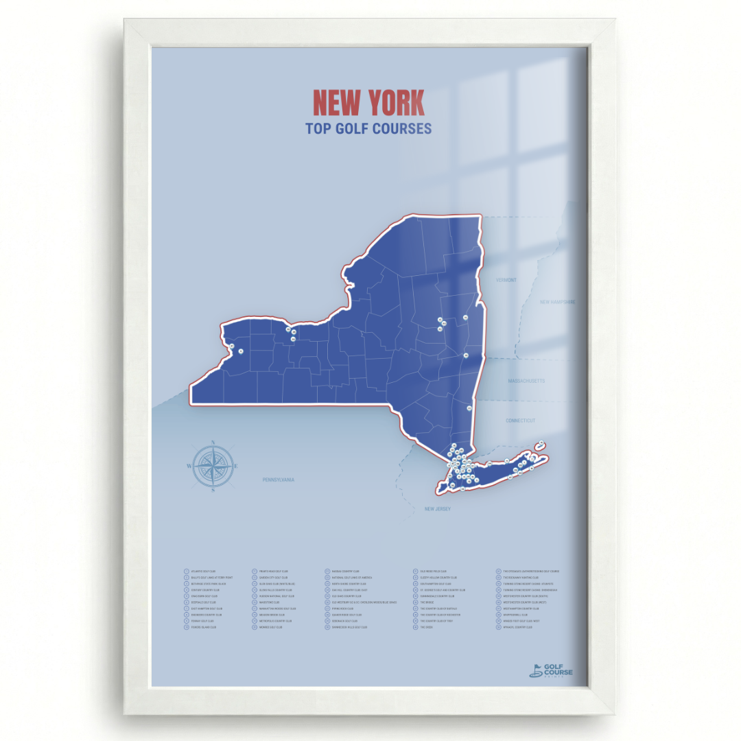 Map of New York Golf Courses