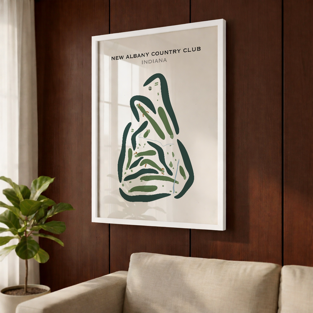 New Albany Country Club, Indiana - Printed Golf Courses
