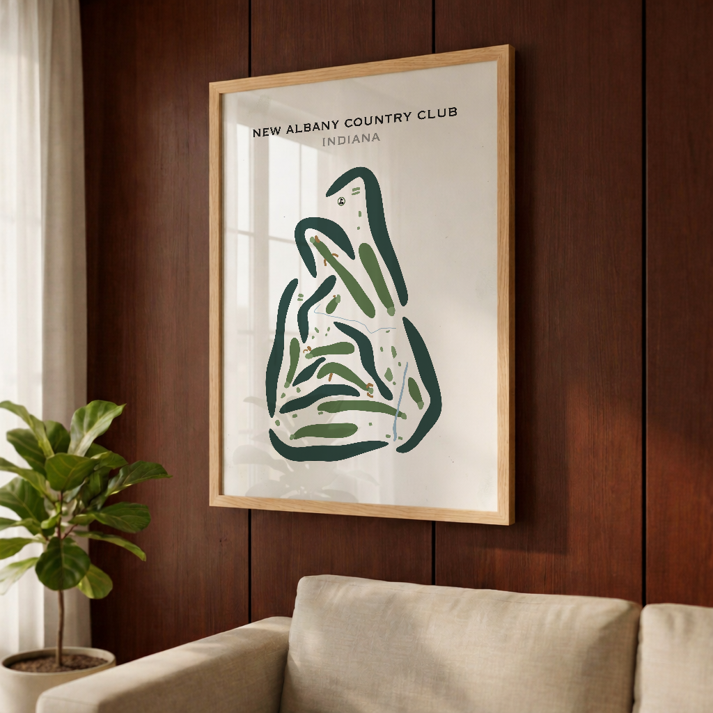New Albany Country Club, Indiana - Printed Golf Courses