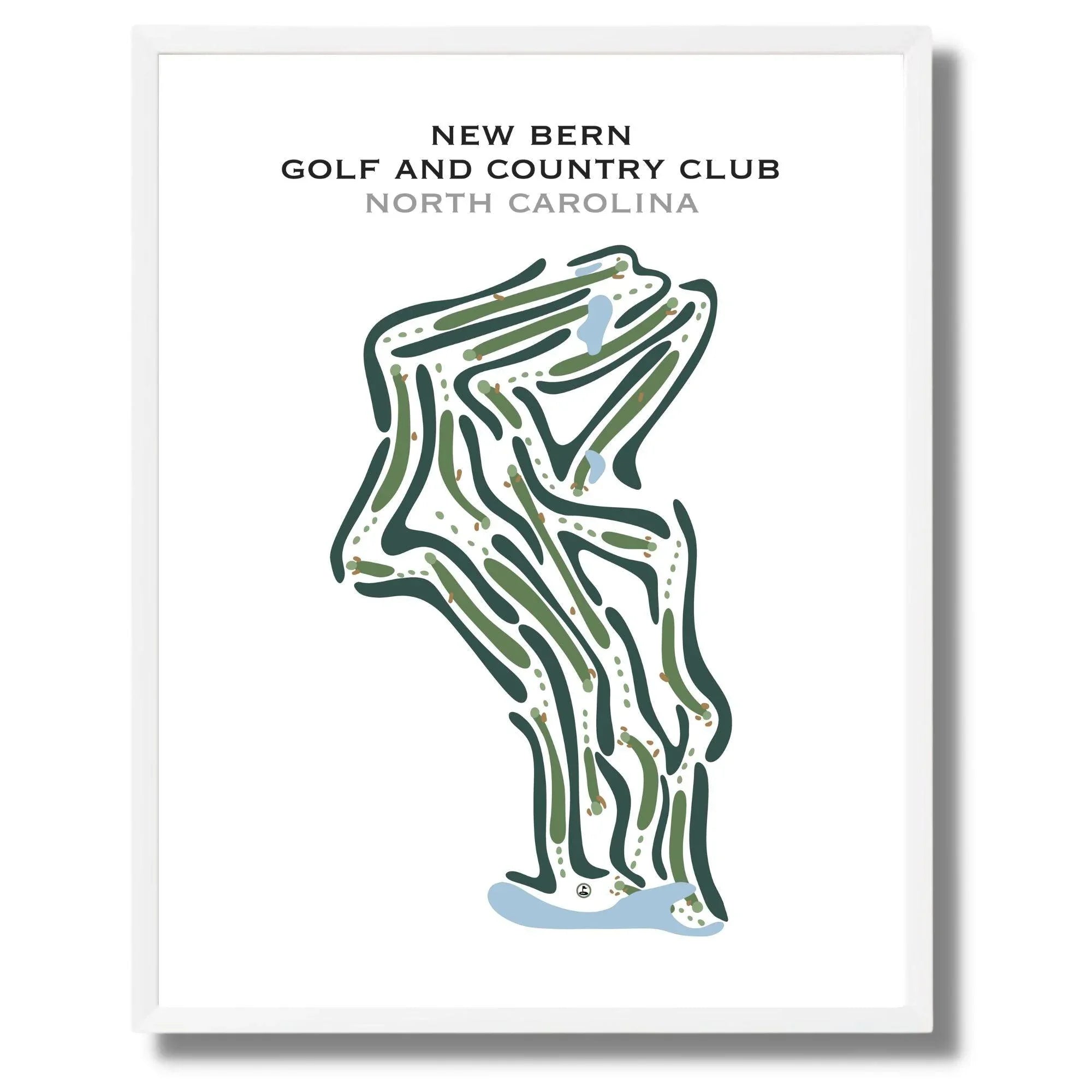 New Bern Golf & Country Club, North Carolina - Printed Golf Courses
