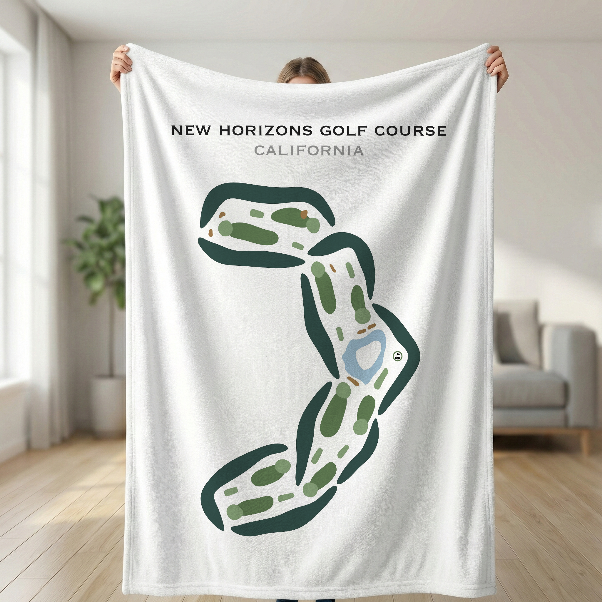 New Horizons Golf Course, California - Printed Golf Courses