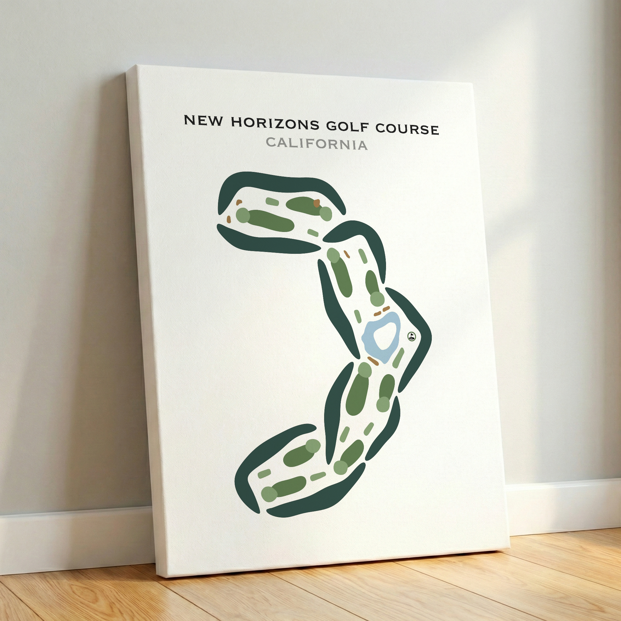 New Horizons Golf Course, California - Printed Golf Courses