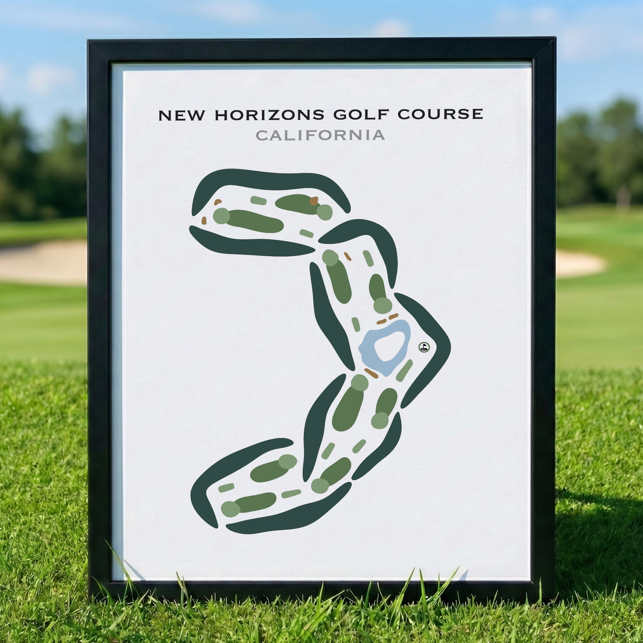 New Horizons Golf Course, California - Printed Golf Courses