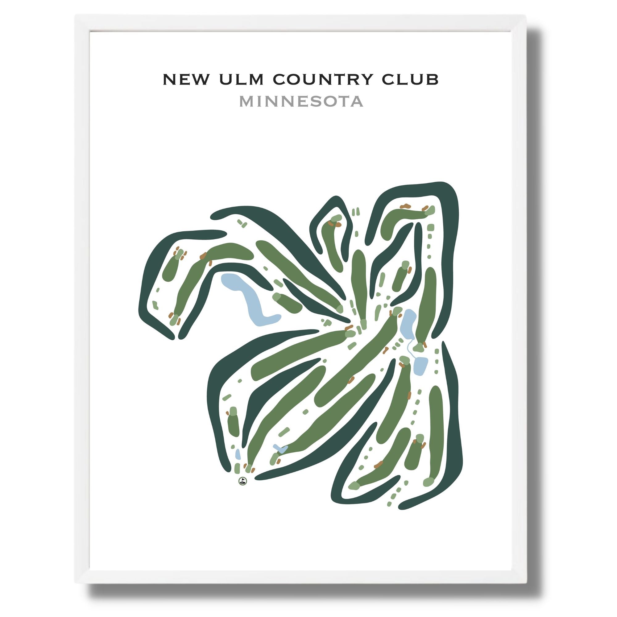 New Ulm Country Club, Minnesota - Printed Golf Courses