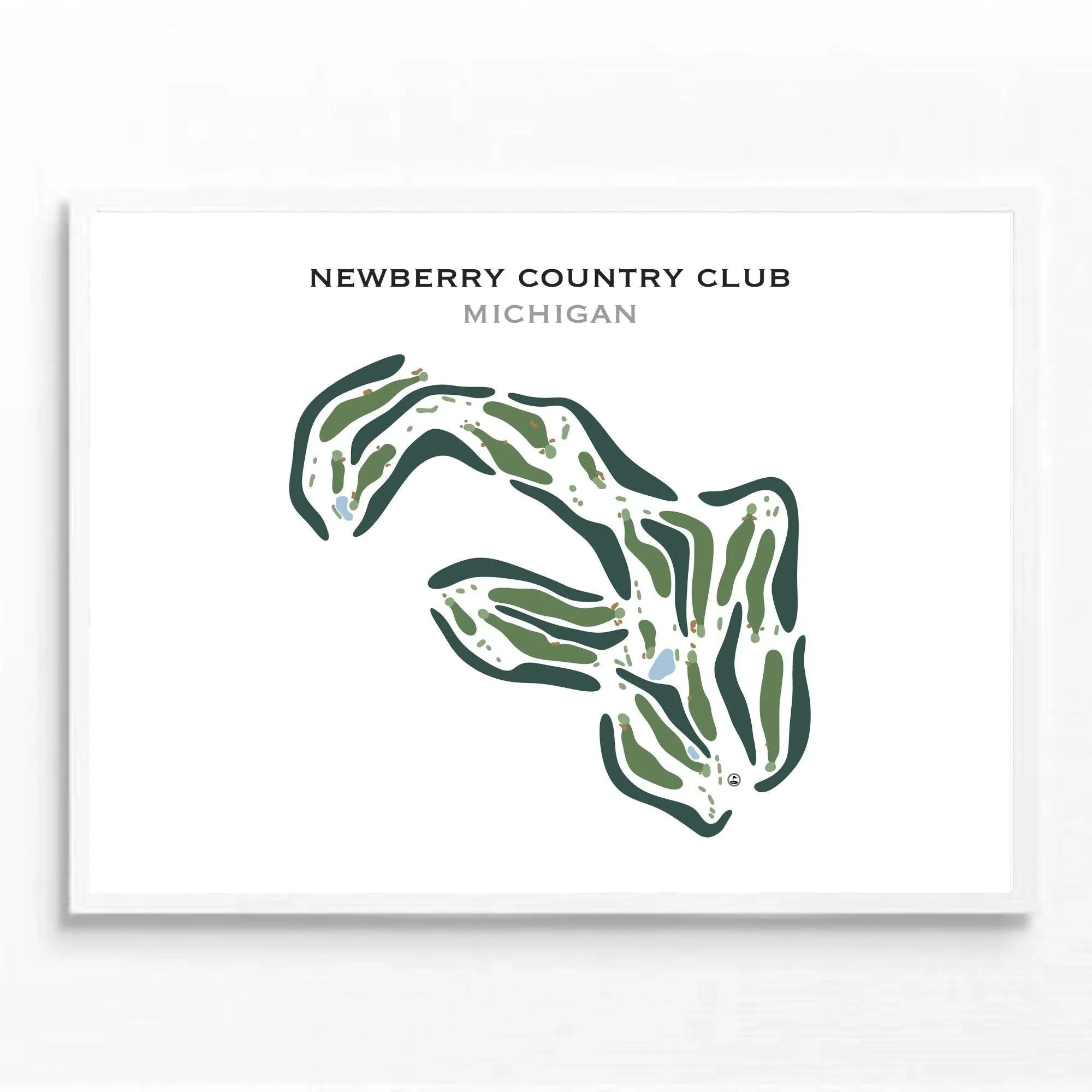 Newberry Country Club, Michigan - Printed Golf Course