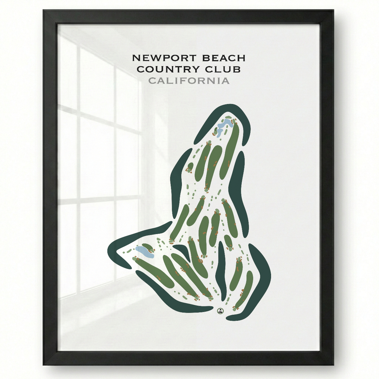 Newport Beach Country Club, California - Printed Golf Courses