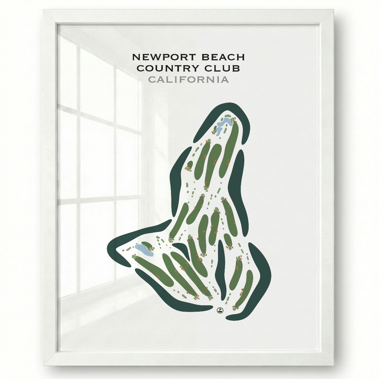 Newport Beach Country Club, California - Printed Golf Courses