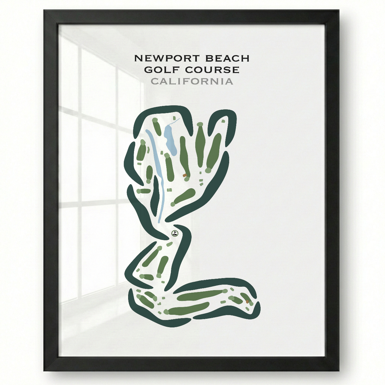 Newport Beach Golf Course, California - Printed Golf Courses