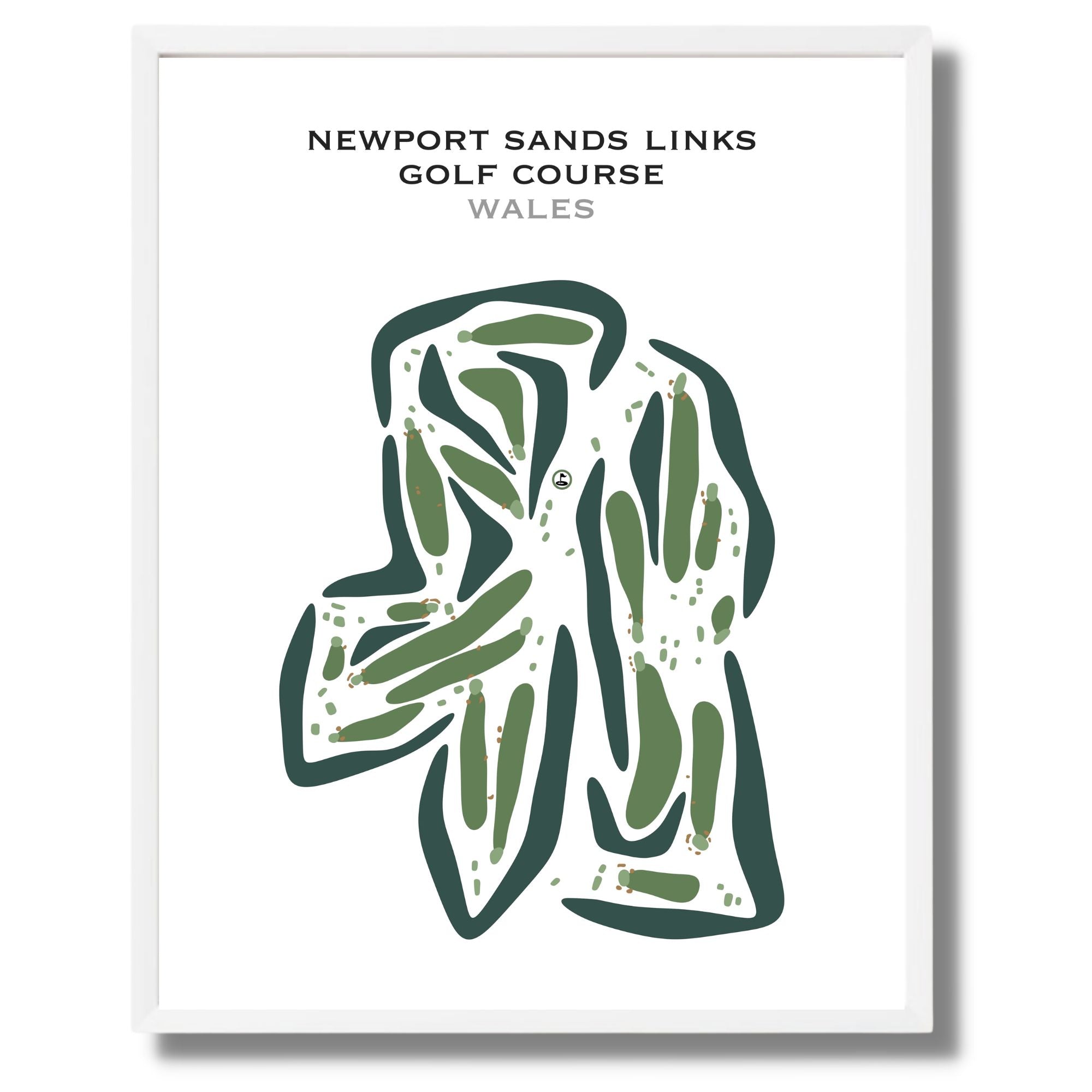 Newport Sands Links Golf Course, Wales - Printed Golf Courses