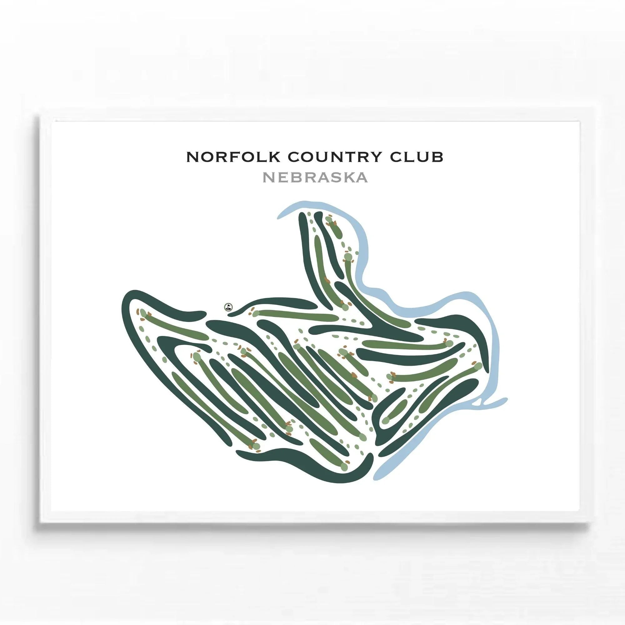 Norfolk Country Club, Nebraska - Printed Golf Courses
