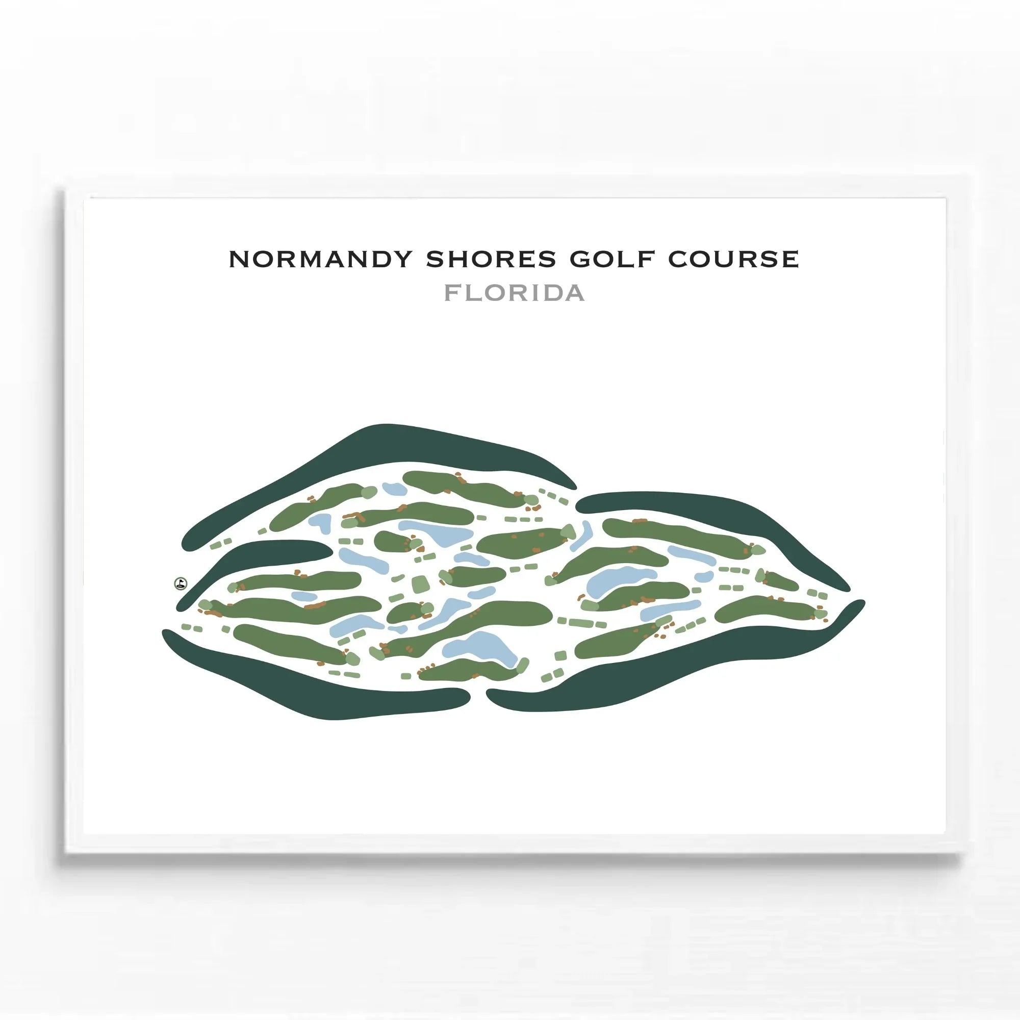 Normandy Shores Golf Course, Florida - Printed Golf Courses