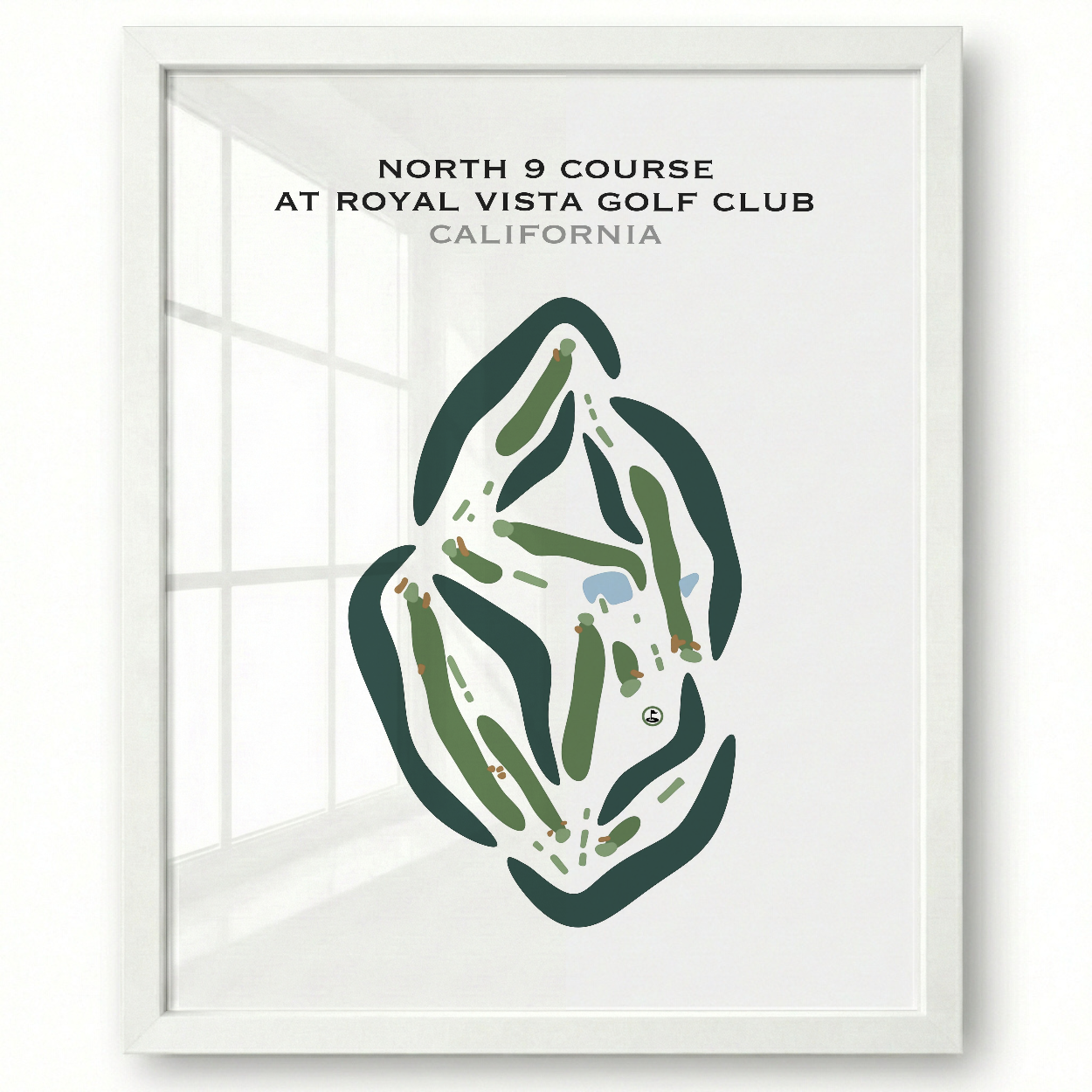 North 9 Course at Royal Vista Golf Club, California - Printed Golf Courses