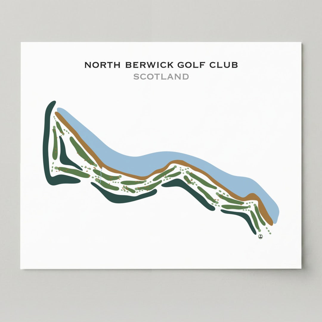North Berwick Golf Club, Scotland - Printed Golf Courses