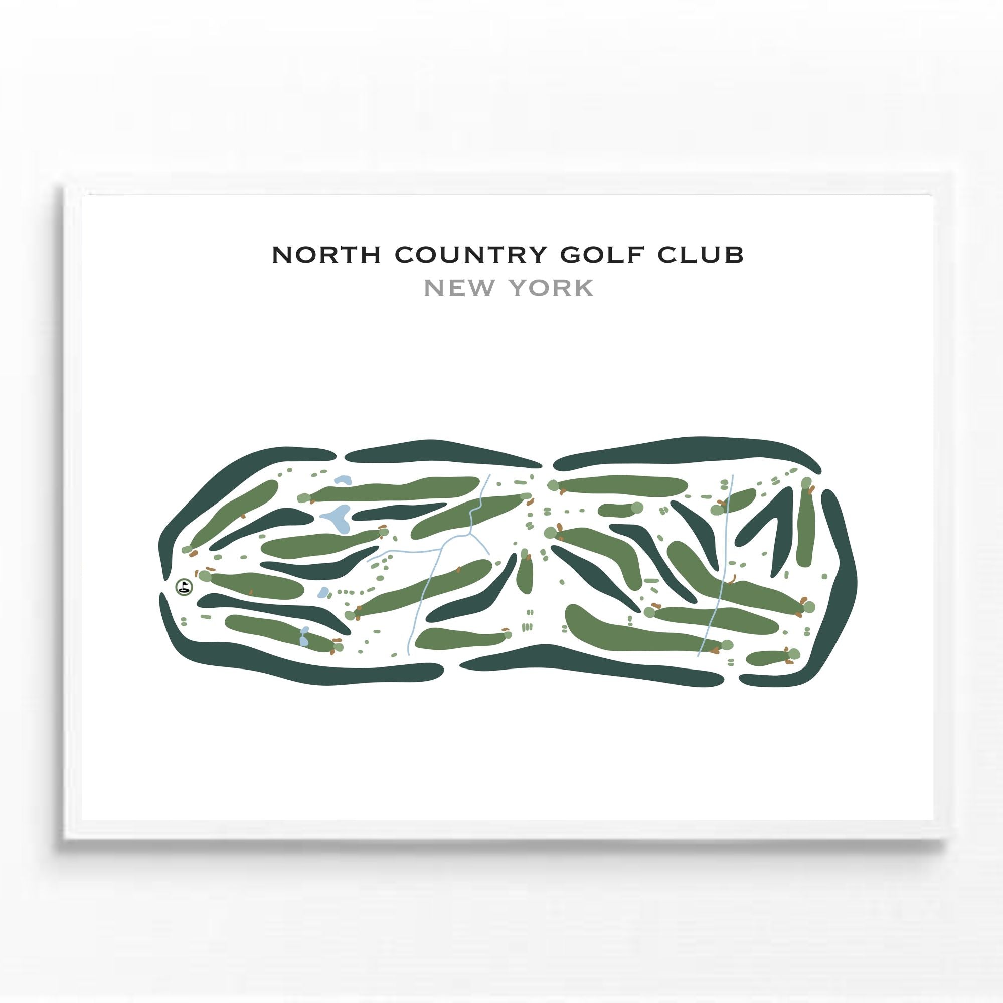 North Country Golf Club, New York - Printed Golf Courses
