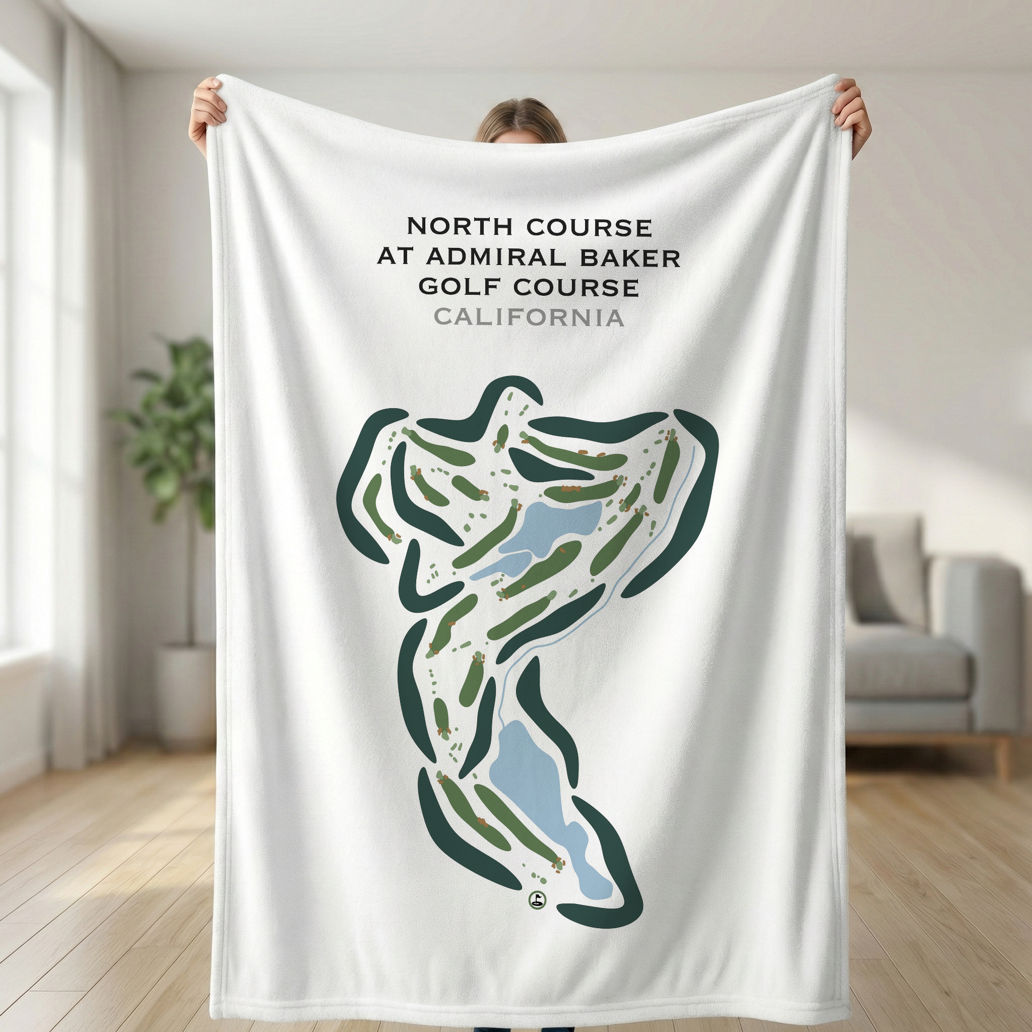 North Course at Admiral Baker Golf Course, California - Printed Golf Courses