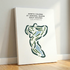 North Course at Admiral Baker Golf Course, California - Printed Golf Courses