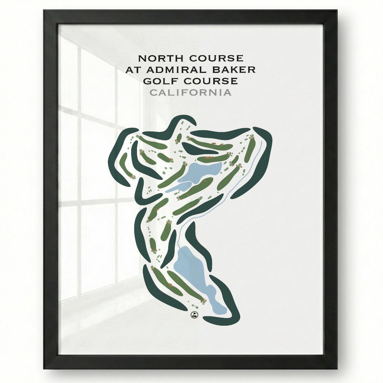 North Course at Admiral Baker Golf Course, California - Printed Golf Courses