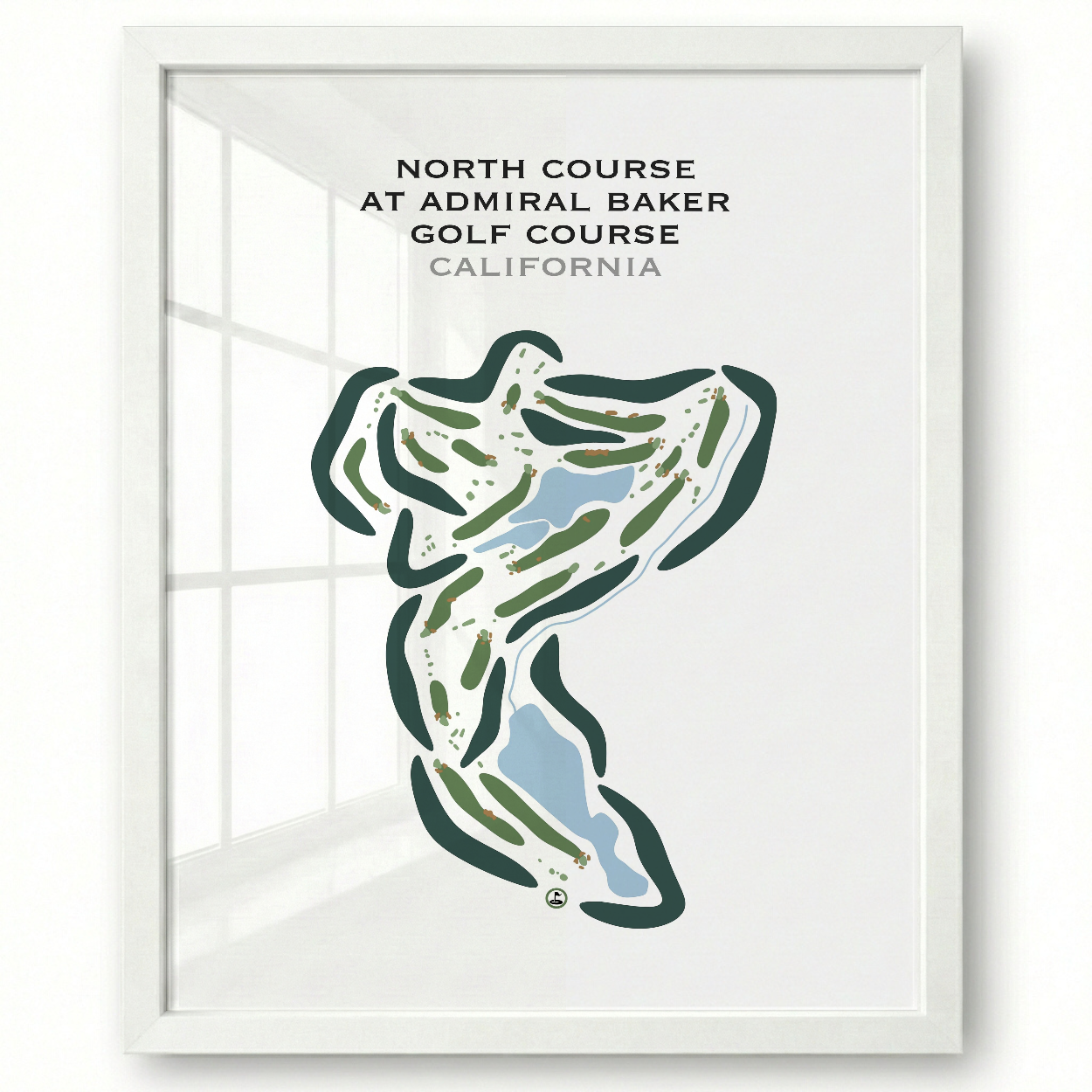 North Course at Admiral Baker Golf Course, California - Printed Golf Courses