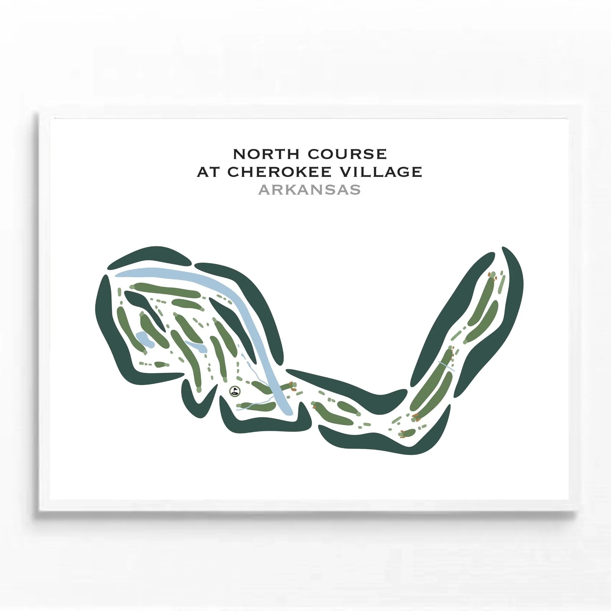 North Course at Cherokee Village, Arkansas - Printed Golf Courses